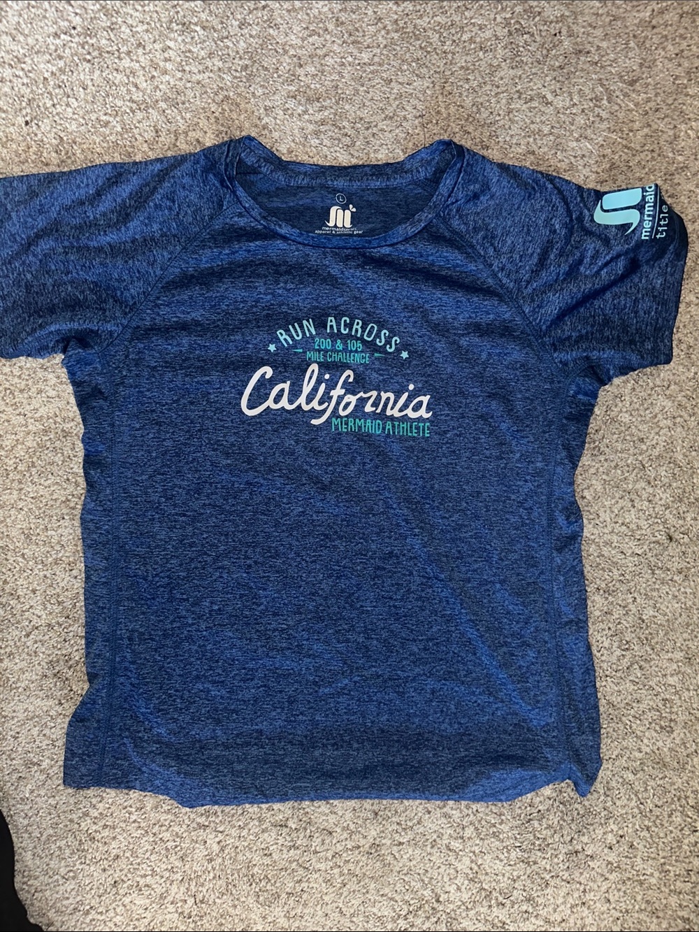 California Performance Tee - Navy Heather